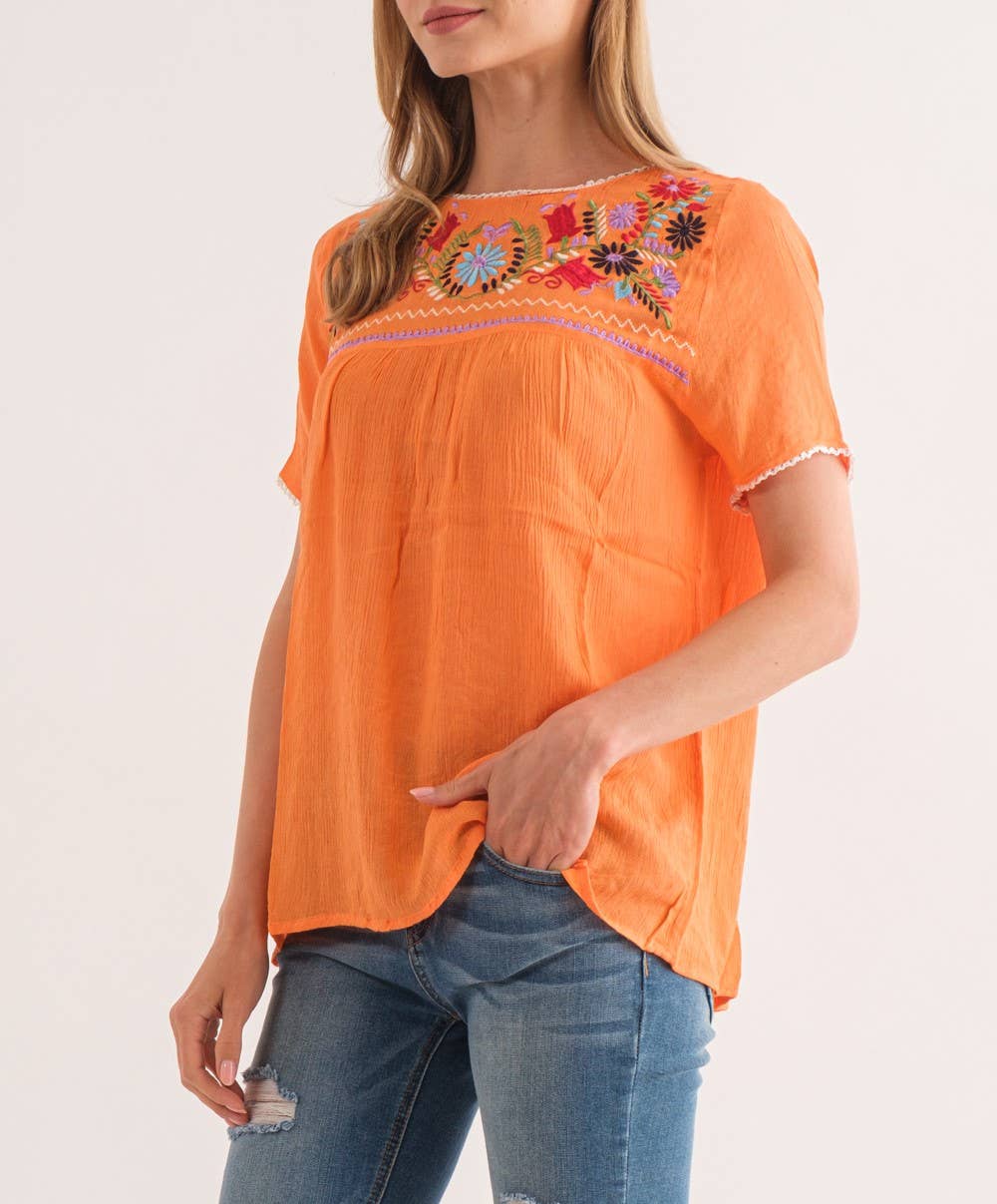 Raj Trading & Imports (USA) Inc. - Juna Embroidered Top 1295