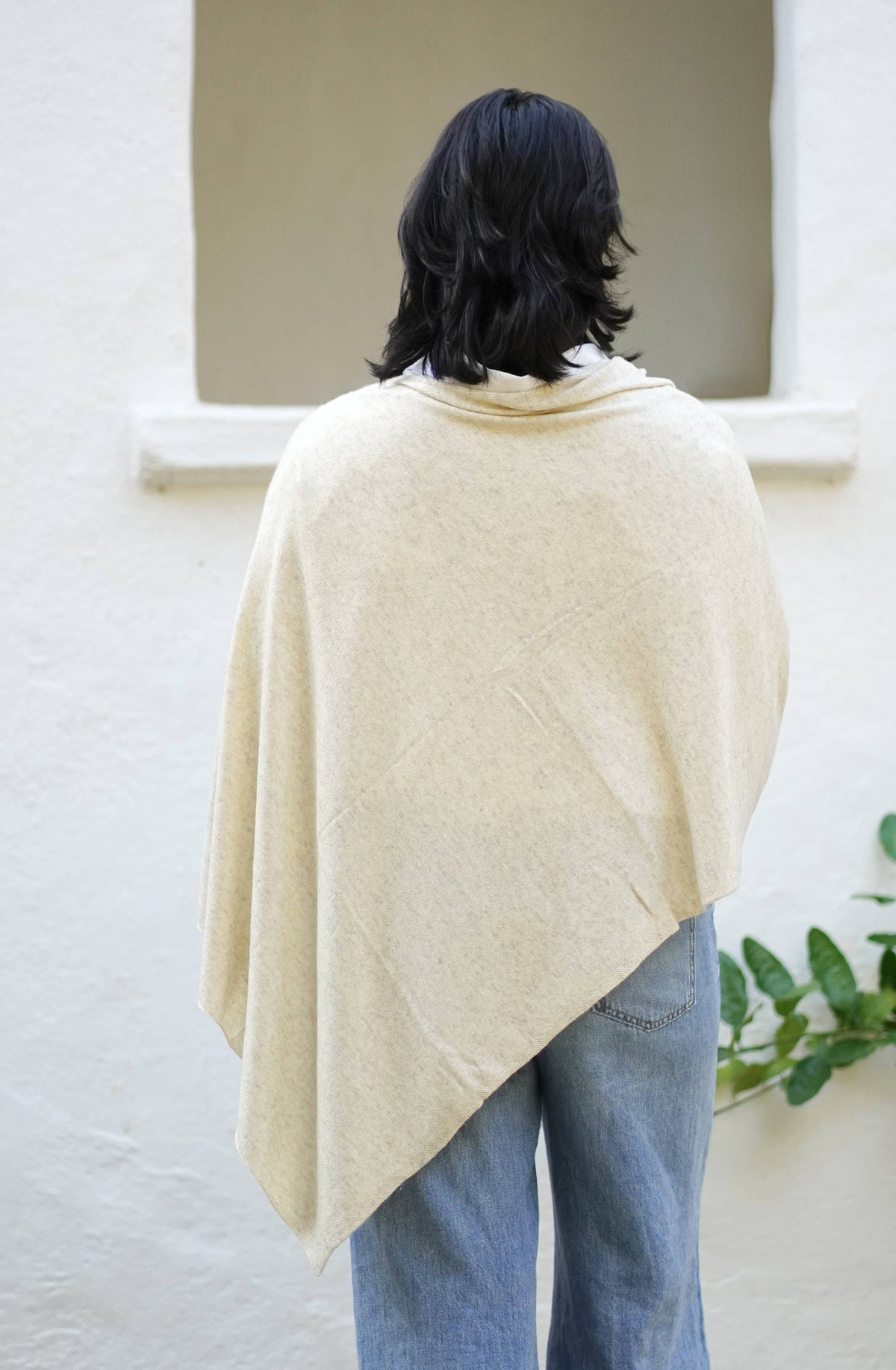 Dolma - Cashmere Poncho Oatmeal 