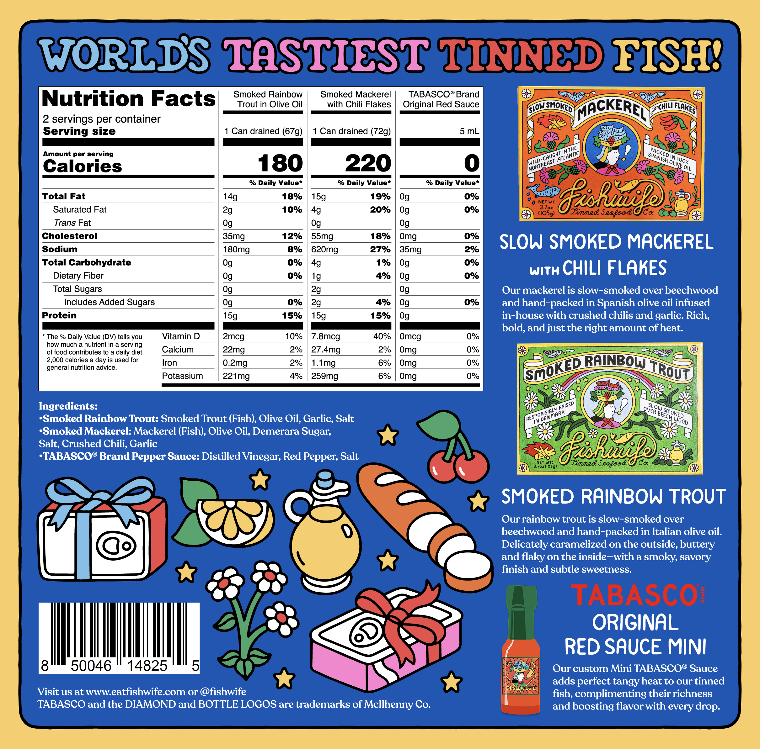 Fishwife - Tinned Fish & Hot Sauce Gift Set