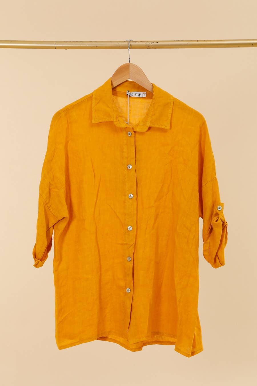 la maison des fibres naturelles - 620090u 100% linen shirt made in Italy