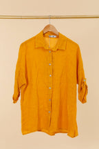 la maison des fibres naturelles - 620090u 100% linen shirt made in Italy