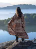 The Eastern Loom - Silk Soft Kimono | Upcycle Luxury Robe - One Size