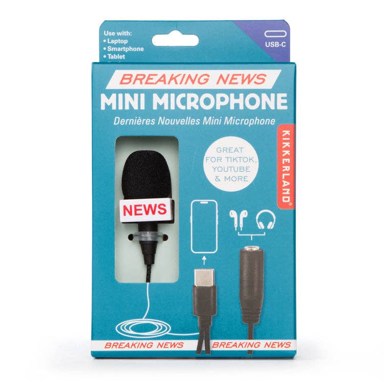 Kikkerland Design Inc - Breaking News Mini Microphone