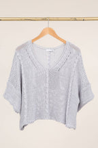la maison des fibres naturelles - Cotton knit sweater 1916 100% LINEN