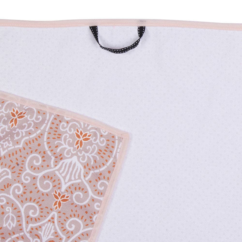 rockflowerpaper - LANTERNS PINK Yoga Towel