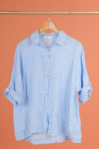 la maison des fibres naturelles - 620090u 100% linen shirt made in Italy