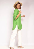 la maison des fibres naturelles - 100% linen shirt 620159