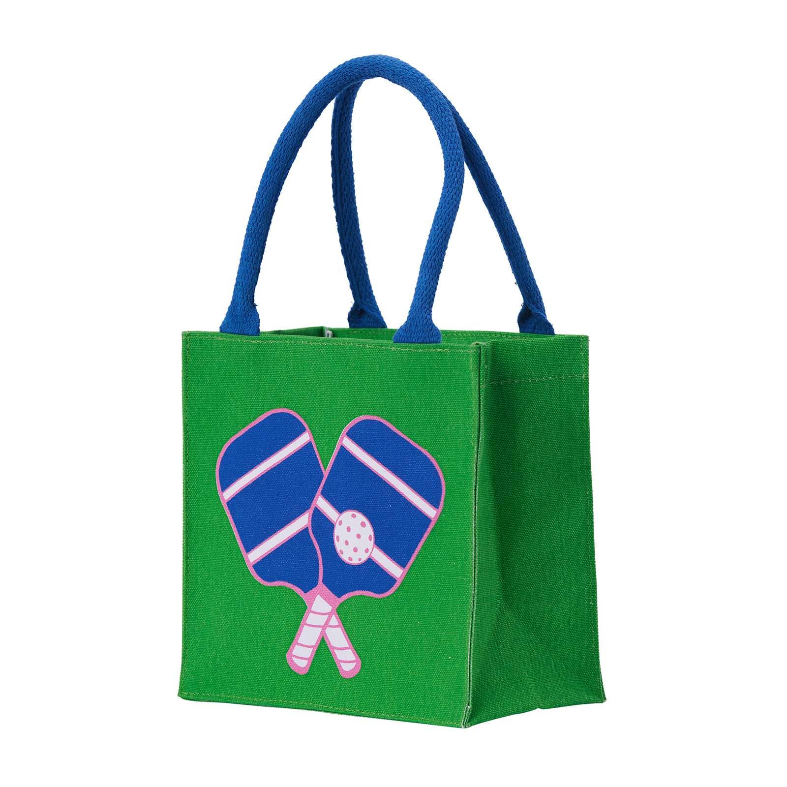 rockflowerpaper - PICKLEBALL GREEN Itsy Bitsy Reusable Gift Bag Tote