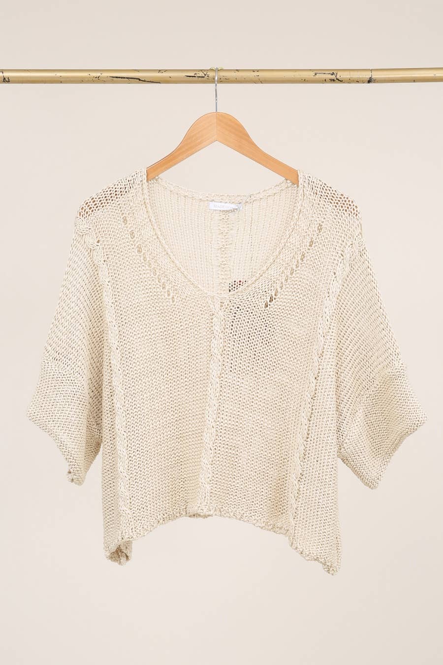 la maison des fibres naturelles - Cotton knit sweater 1916 100% LINEN
