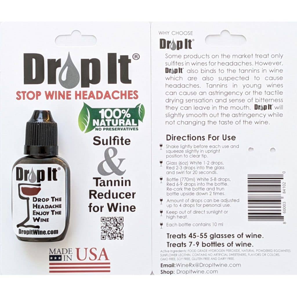 WineRX - Drop It Wine Drops - Sulfite and Tannin Reducer