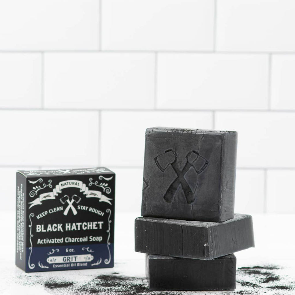Latika Beauty - Charcoal Soap – Grit | Detox Bar for Men with Charcoal