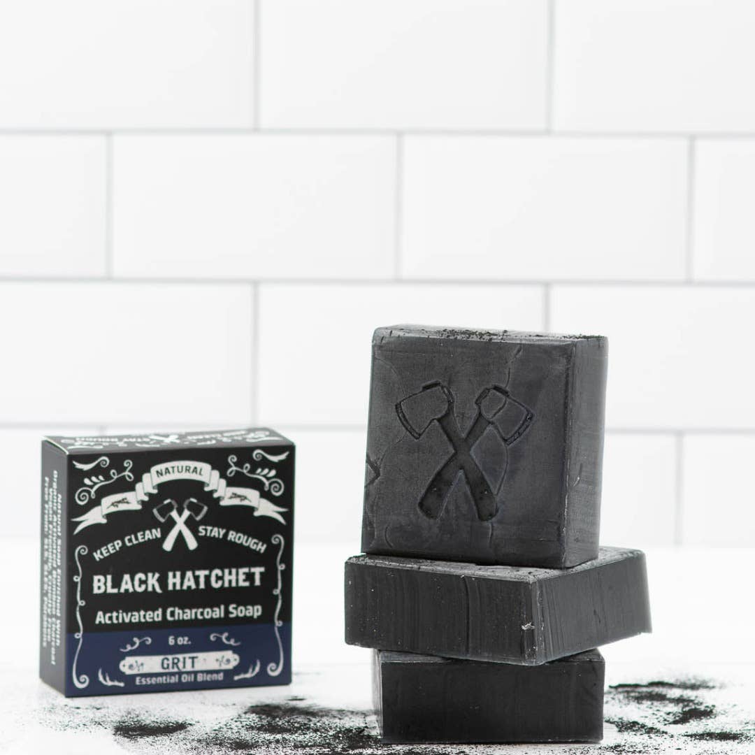 Latika Beauty - Charcoal Soap – Grit | Detox Bar for Men with Charcoal