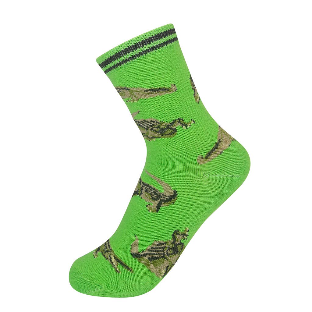 Funatic - About Face Designs - Nice Enough Merch Co - Alligator Kid's Socks - Closeout | Funatic