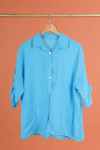 la maison des fibres naturelles - 620090u 100% linen shirt made in Italy