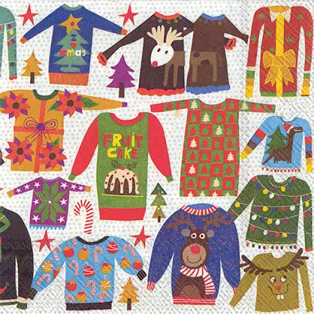 Boston International - Ugly Christmas Sweater Cocktail Napkins